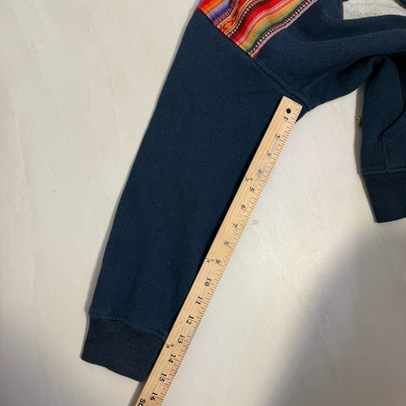 Howler Bros Kids Serape‎ Stripe Zip Hoodie Navy Youth Size M - Picture 7 of 10